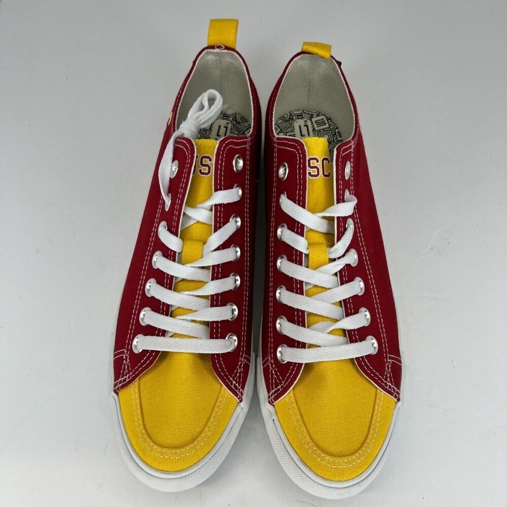 University of Southern California Unisex Red Yellow Size 9M 11W Canvas Shoes - Picture 4 of 9